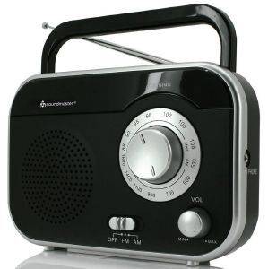 SOUNDMASTER TR410SW PORTABLE AM/FM RADIO BLACK