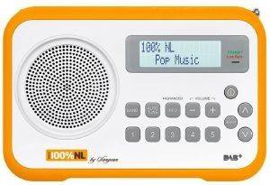 SANGEAN DPR-67 DAB+/FM-RDS DIGITAL RADIO RECEIVER WHITE/ORANGE