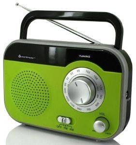 SOUNDMASTER TR410GR PORTABLE AM/FM RADIO GREEN SOUNDMASTER TR410GR PORTABLE AM/FM RADIO GREEN