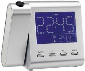 SOUNDMASTER UR135SI AM/FM CLOCK RADIO WITH PROJECTION SILVER
