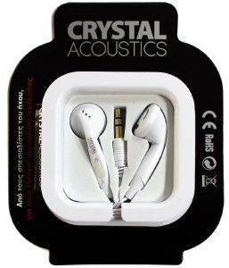 CRYSTAL AUDIO EAR-6-W IN-EAR HEADPHONES WHITE CRYSTAL AUDIO EAR-6-W IN-EAR HEADPHONES WHITE