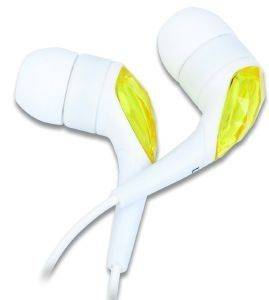 GEMBIRD MP3-EP03 MP3 STEREO EARPHONES GOLD-PLATED 3.5MM JACK PLASTIC WHITE/YELLOW GEMBIRD MP3-EP03 MP3 STEREO EARPHONES GOLD-PLATED 3.5MM JACK PLASTIC WHITE/YELLOW