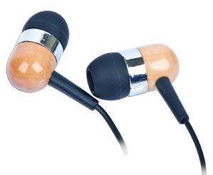 GEMBIRD MP3-EP08 MP3 STEREO EARPHONES GOLD PLATED 3.5MM JACK WOODEN