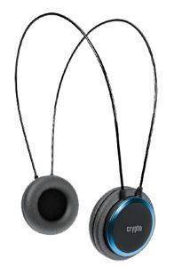 CRYPTO HP-100 ON-EAR HEADPHONE BLACK/BLUE CRYPTO HP-100 ON-EAR HEADPHONE BLACK/BLUE