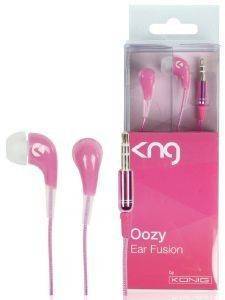 KONIG KNG-2040 OOZY EAR FUSION EARPHONES PINK KONIG KNG-2040 OOZY EAR FUSION EARPHONES PINK