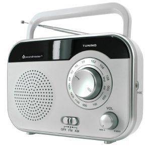 SOUNDMASTER TR410WS PORTABLE AM FM RADIO WHITE