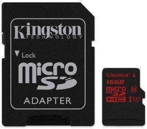 KINGSTON SDCA3/16GB 16GB MICRO SDHC UHS-I U3 WITH ADAPTER