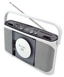SOUNDMASTER RCD1400WS STEREO CD SLIM-LINE WITH AM/FM WHITE