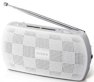 SONY SRF-18W PORTABLE AM/FM RADIO WHITE