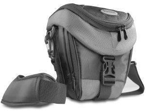 MANTONA 17938 PREMIUM HOLSTER CAMERA BAG BLACK/GREY