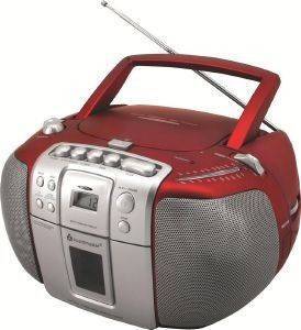 SOUNDMASTER SCD5405RO CD BOOMBOX WITH RADIO AND CASSETTE PLAYER RED SOUNDMASTER SCD5405RO CD BOOMBOX WITH RADIO AND CASSETTE PLAYER RED