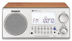 SANGEAN WR-2 FM-RBDS/AM WOODEN CABINET DIGITAL TUNING RECEIVER WALNUT