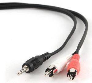 CABLEXPERT CCA-458-2.5M 3.5MM STEREO TO RCA PLUG CABLE 2.5M