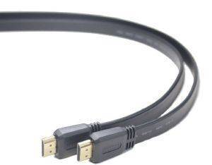 CABLEXPERT CC-HDMI4F-1M HDMI MALE-MALE FLAT CABLE 1M BLACK CABLEXPERT CC-HDMI4F-1M HDMI MALE-MALE FLAT CABLE 1M BLACK