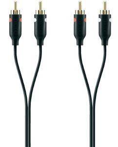 BELKIN F3Y098BF2M AUDIO CABLE 2XRCA/2XRCA M/M 2M BLACK GOLD BELKIN F3Y098BF2M AUDIO CABLE 2XRCA/2XRCA M/M 2M BLACK GOLD