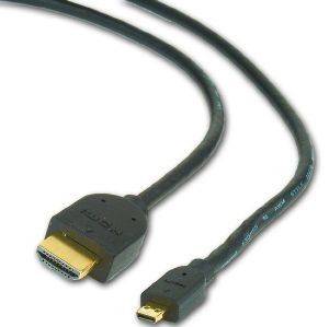 CABLEXPERT CC-HDMID-15 HDMI MALE TO MICRO D-MALE CABLE WITH GOLD-PLATED CONNECTORS 4.5M BLACK