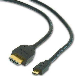 CABLEXPERT CC-HDMID-6 HDMI CABLE MALE TO HDMI MICRO D-MALE GOLD PLATED 1.8M BLACK