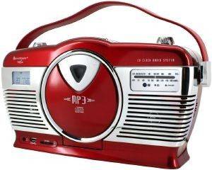 SOUNDMASTER RCD1350RO RETRO CD/MP3/USB RADIO RED
