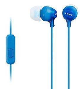 SONY SONY MDR-EX15APL LIGHTWEIGHT IN-EAR HEADPHONES BLUE