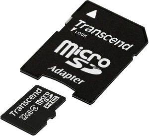 TRANSCEND TS32GUSDHC4 32GB MICRO SDHC CLASS 4 STANDARD WITH ADAPTER TRANSCEND TS32GUSDHC4 32GB MICRO SDHC CLASS 4 STANDARD WITH ADAPTER