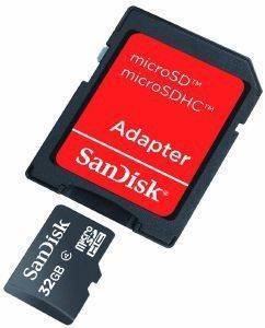 SANDISK SDSDQB-032G-B35 32GB MICRO SDHC CLASS 4 + ADAPTER SD