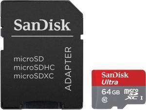 SANDISK SDSQUNC-064G-GN6IA ULTRA MICRO SDXC 64GB + ADAPTER SD SANDISK SDSQUNC-064G-GN6IA ULTRA MICRO SDXC 64GB + ADAPTER SD