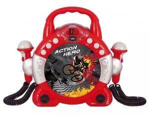 SOUNDMASTER KCD46RO SING-A-LONG CD PLAYER WITH DUAL MICROPHONES FOR CHILDREN RED SOUNDMASTER KCD46RO SING-A-LONG CD PLAYER WITH DUAL MICROPHONES FOR CHILDREN RED