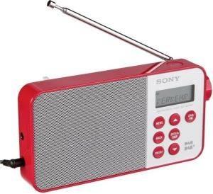 SONY XDR-S40DBPR PORTABLE DIGITAL DAB/DAB+ RADIO RED