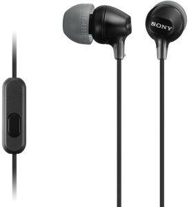 SONY MDR-EX15AP IN-EAR HEADSET BLACK