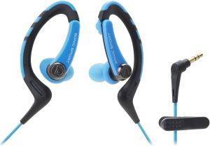 AUDIO TECHNICA ATH-SPORT1 SONICSPORT IN-EAR HEADPHONES BLUE