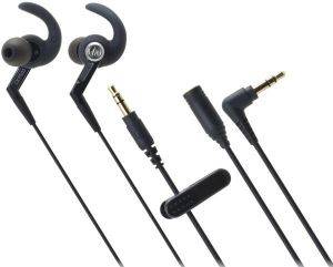 AUDIO TECHNICA ATH-CKP500 SONICSPORT IN-EAR HEADPHONES BLACK