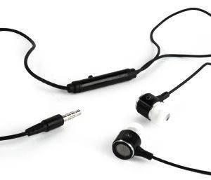 GEMBIRD MHS-EP-001 METAL EARPHONES WITH MICROPHONE BLACK