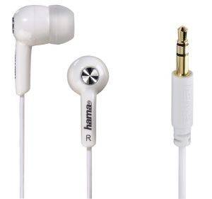 HAMA 135616 BASIC IN-EAR STEREO EARPHONES WHITE