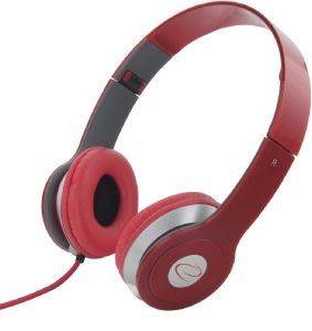 ESPERANZA EH145R STEREO AUDIO HEADPHONES TECHNO RED