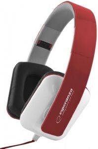 ESPERANZA EH137R STEREO AUDIO HEADPHONES JAZZ RED