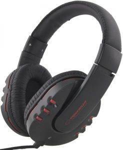 ESPERANZA EH142K STEREO AUDIO HEADPHONES MAUI BLACK ESPERANZA EH142K STEREO AUDIO HEADPHONES MAUI BLACK