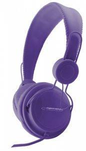 ESPERANZA EH148V STEREO AUDIO HEADPHONES SENSATION VIOLET ESPERANZA EH148V STEREO AUDIO HEADPHONES SENSATION VIOLET