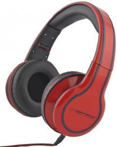 ESPERANZA EH136R STEREO AUDIO HEADPHONES BLUES RED