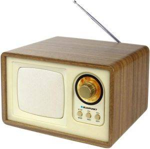 BLAUPUNKT HR7BR RETRO HOME RECEIVER MP3/USB/SD WITH FM TUNER BROWN