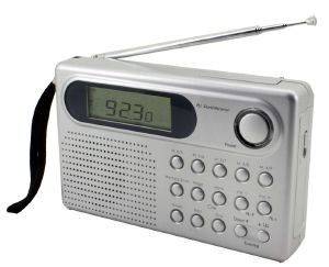 SOUNDMASTER WE320 10-BAND RADIO WITH LCD ALARM CLOCK SILVER