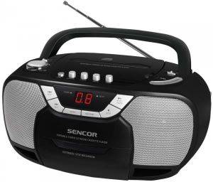 SENCOR SPT 207 RADIO/CASSETTE/CD PLAYER BLACK