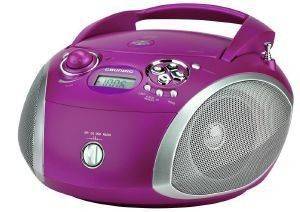 GRUNDIG RCD 1445 USB RADIO WITH CD PLAYER AND MP3/WMA PLAYBACK PURPLE/SILVER