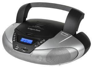 KRUGER & MATZ KM3902 BOOMBOX WITH CD/MP3/SD/USB/FM BLACK SILVER KRUGER & MATZ KM3902 BOOMBOX WITH CD/MP3/SD/USB/FM BLACK SILVER