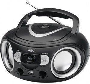 AEG SR 4374 STEREO RADIO WITH CD PLAYER BLACK