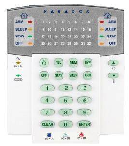 PARADOX K32RF 32-ZONE WIRELESS LED KEYPAD MODULE