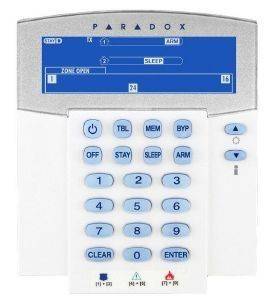 PARADOX K37 32-ZONE WIRELESS FIXED LCD KEYPAD