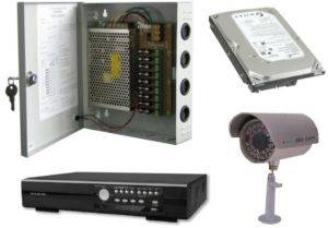 DVR HYBRID GN-H2008M + 4X CM-804CA + PSU-2295 + 500GB HDD