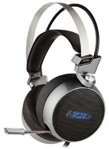 NOD G-HDS-003 GAMING HEADSET WITH RETRACTABLE MICROPHONE, METALLIC COLOUR WITH BLUE LED