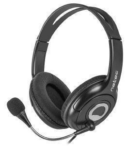 NATEC NSL-1178 BEAR 2 HEADPHONES WITH MICROPHONE BLACK