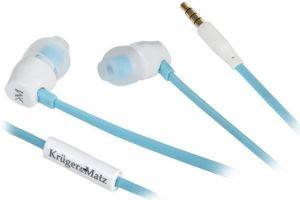 KRUGER&MATZ KMD10B STEREO EARPHONES WITH MICROPHONE BLUE KRUGER&MATZ KMD10B STEREO EARPHONES WITH MICROPHONE BLUE